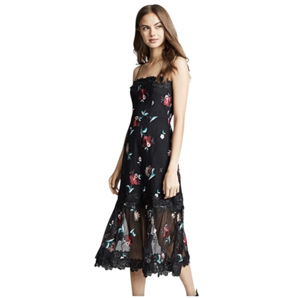 BB Dakota RSVP Whimsigoth Dress Black Floral